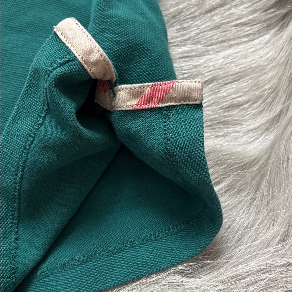 Boys Burberry green polo shirt 8y XS - Picture 4 of 8